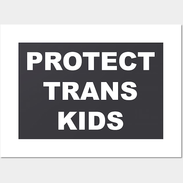 Protect Trans Kids Wall Art by Trans Action Lifestyle